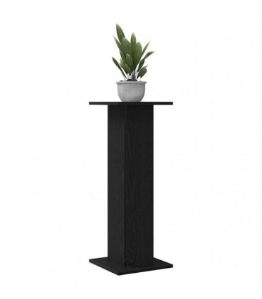 vidaXL Plant Stand 2 pcs Black Oak 30 x 30 x 80 cm Engineered wood