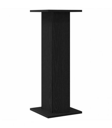 vidaXL Plant Stand 2 pcs Black Oak 30 x 30 x 80 cm Engineered wood