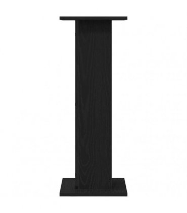 vidaXL Plant Stand 2 pcs Black Oak 30 x 30 x 80 cm Engineered wood