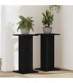 vidaXL Plant Stand 2 pcs Black Oak 30 x 30 x 60 cm Engineered wood