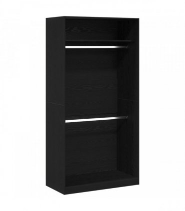 vidaXL Wardrobe Black Oak 100 x 50 x 200 cm