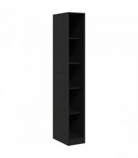 vidaXL Wardrobe Black Oak 30 x 50 x 200 cm