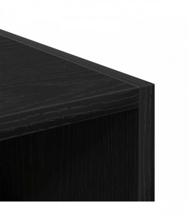 vidaXL Wardrobe Black Oak 30 x 50 x 200 cm