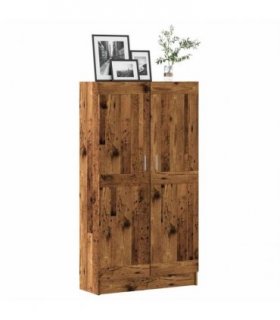 vidaXL Book Cabinet Old Wood 82,5x30,5x150 cm Engineered Wood