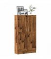 vidaXL Book Cabinet Old Wood 82,5x30,5x150 cm Engineered Wood