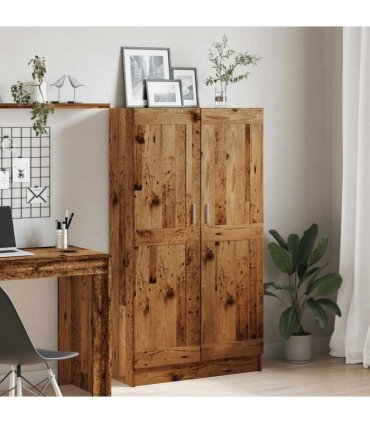 vidaXL Book Cabinet Old Wood 82,5x30,5x150 cm Engineered Wood