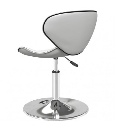 vidaXL Bar Stool White Faux Leather