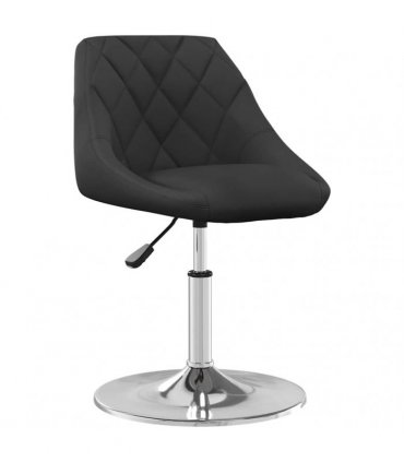 vidaXL Swivel Dining Chairs 2 pcs Black Velvet