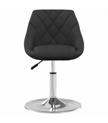 vidaXL Swivel Dining Chairs 2 pcs Black Velvet