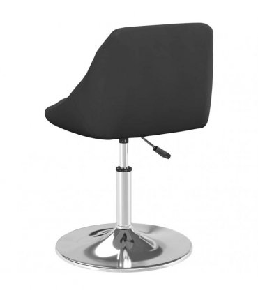 vidaXL Swivel Dining Chairs 2 pcs Black Velvet