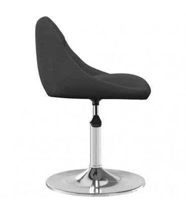 vidaXL Swivel Dining Chairs 2 pcs Black Velvet