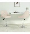 vidaXL Swivel Dining Chairs 2 pcs Cream Velvet