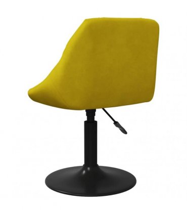 vidaXL Bar Stool Mustard Yellow Velvet