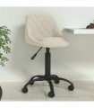 vidaXL Dining Chair Cream Velvet