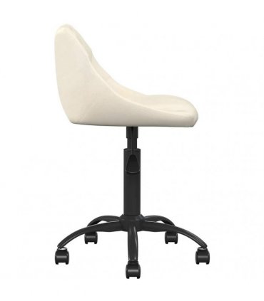 vidaXL Dining Chair Cream Velvet