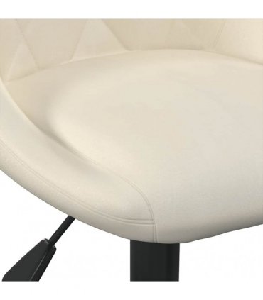 vidaXL Dining Chair Cream Velvet