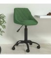 vidaXL Dining Chair Dark Green Velvet