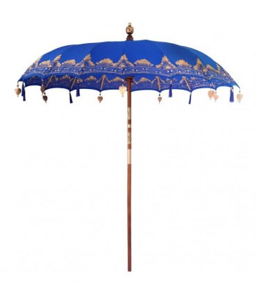 vidaXL Balinese Parasol with Base Blue 215 x 215 x 260 cm