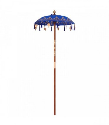 vidaXL Balinese Parasol with Base Blue 95 x 95 x 260 cm
