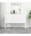 vidaXL Sideboard White 105x35x75 cm Steel