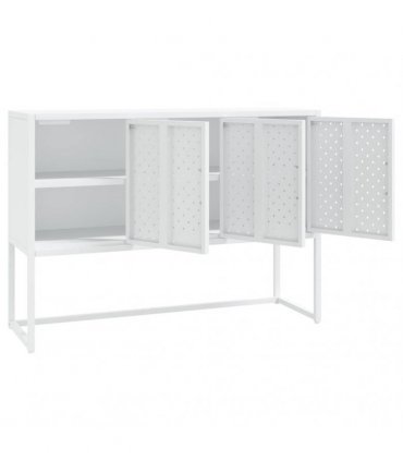 vidaXL Sideboard White 105x35x75 cm Steel