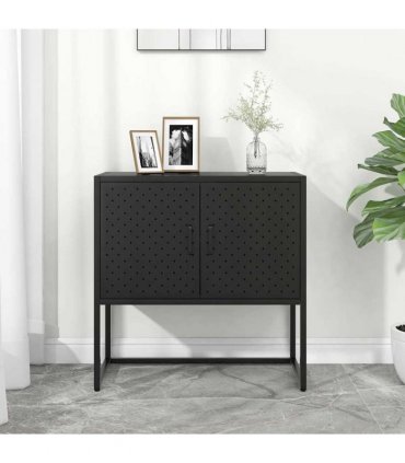 vidaXL Sideboard Black 75x35x75 cm Steel
