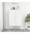 vidaXL Highboard White 80x35x135 cm Steel