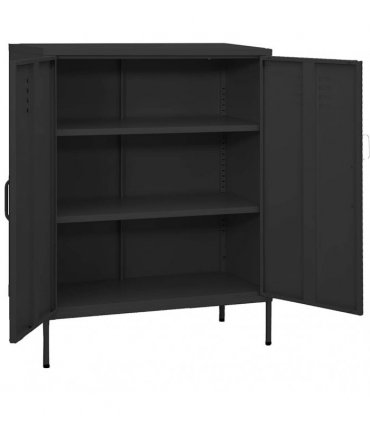 vidaXL Storage Cabinet Anthracite 80x35x101,5 cm Steel