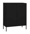 vidaXL Storage Cabinet Black 80x35x101,5 cm Steel
