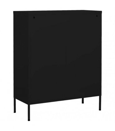 vidaXL Storage Cabinet Black 80x35x101,5 cm Steel