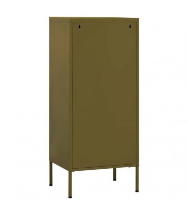 vidaXL Storage Cabinet Olive Green 42,5x35x101,5 cm Steel