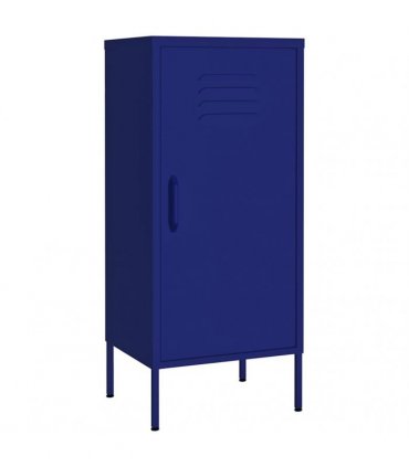 vidaXL Storage Cabinet Navy Blue 42,5x35x101,5 cm Steel