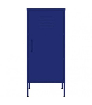 vidaXL Storage Cabinet Navy Blue 42,5x35x101,5 cm Steel