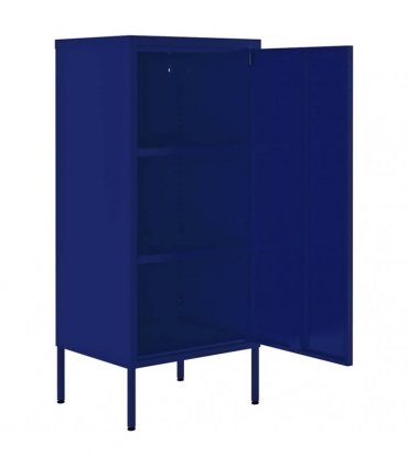vidaXL Storage Cabinet Navy Blue 42,5x35x101,5 cm Steel