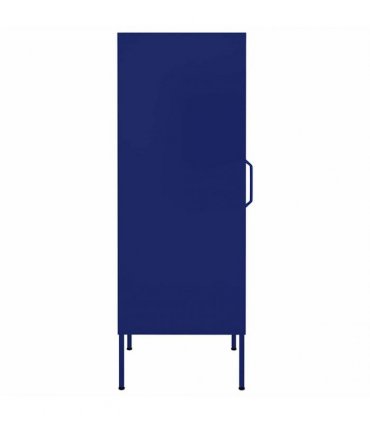 vidaXL Storage Cabinet Navy Blue 42,5x35x101,5 cm Steel