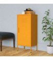 vidaXL Storage Cabinet Mustard Yellow 42,5x35x101,5 cm Steel