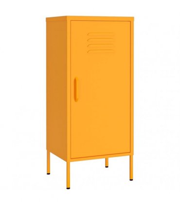 vidaXL Storage Cabinet Mustard Yellow 42,5x35x101,5 cm Steel