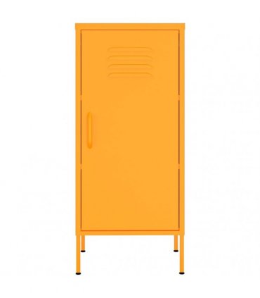 vidaXL Storage Cabinet Mustard Yellow 42,5x35x101,5 cm Steel
