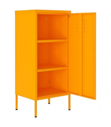 vidaXL Storage Cabinet Mustard Yellow 42,5x35x101,5 cm Steel