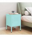 vidaXL Nightstand Mint 35x35x51 cm Steel