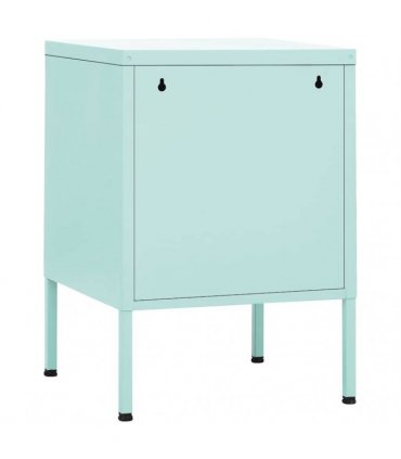 vidaXL Nightstand Mint 35x35x51 cm Steel