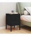 vidaXL Nightstand Black 35x35x51 cm Steel