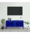 vidaXL TV Cabinet Navy Blue 105x35x50 cm Steel