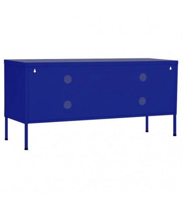 vidaXL TV Cabinet Navy Blue 105x35x50 cm Steel