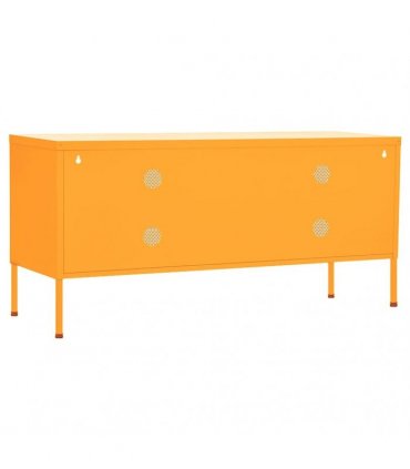 vidaXL TV Cabinet Mustard Yellow 105x35x50 cm Steel