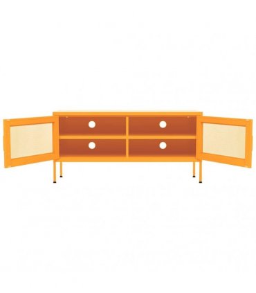 vidaXL TV Cabinet Mustard Yellow 105x35x50 cm Steel