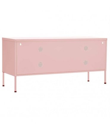 vidaXL TV Cabinet Pink 105x35x50 cm Steel