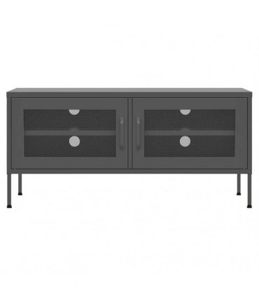 vidaXL TV Cabinet Anthracite 105x35x50 cm Steel