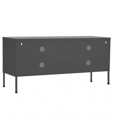 vidaXL TV Cabinet Anthracite 105x35x50 cm Steel