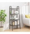 vidaXL 4-Tier Standing Shelf Black 56x35x140 cm